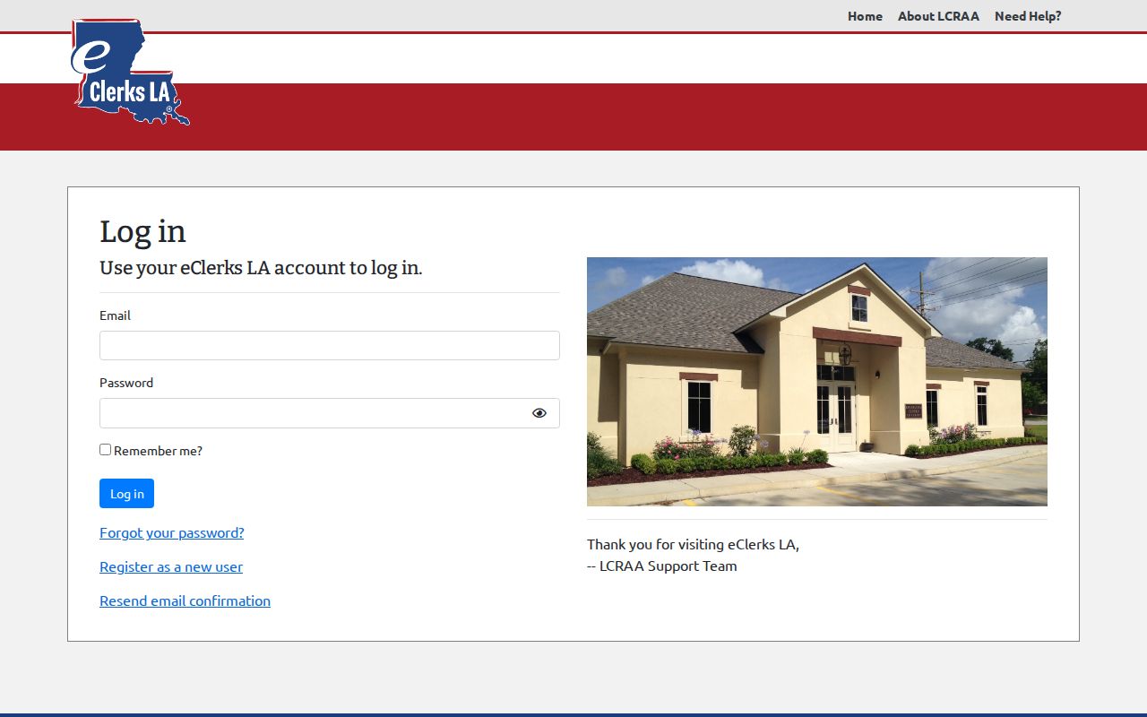 Grant Parish case search Louisiana eClerks criminal search screen